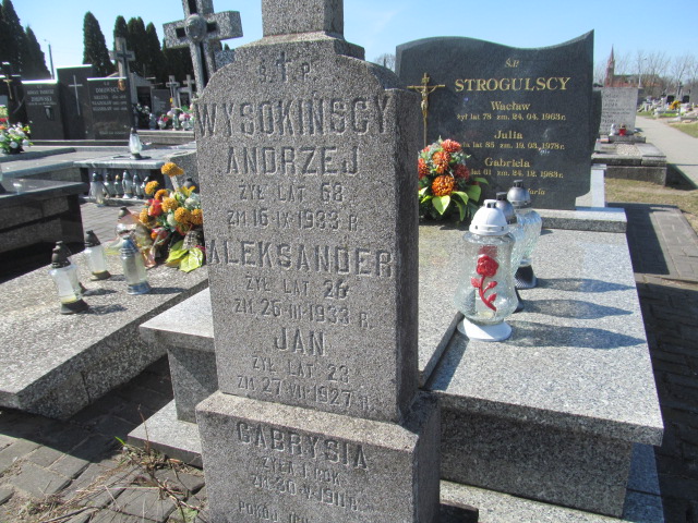 Grób Andrzej Wysokiński